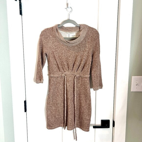Anthropologie Saturday Sunday Tan Terry Cloth Comfort Lounge Dress Size XS - Picture 3 of 6